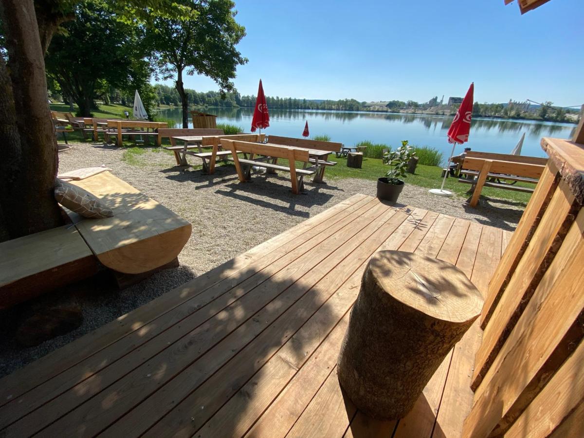 Seehaus Mamming - Hotel - Schlaffässer - Biergarten - Camping Exterior foto